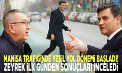 Manisa trafiğinde yeşil yol dönemi başladı! Zeyrek ilk günden sonuçları inceledi