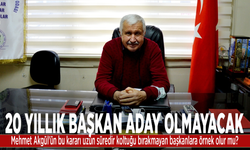 20 yıllık başkan aday olmayacak