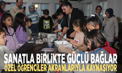 Sanatla birlikte güçlü bağlar: Özel öğrenciler akranlarıyla kaynaşıyor