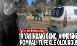 Ege'de kan donduran olay! 19 yaşındaki genç, annesini pompalı tüfekle öldürdü!