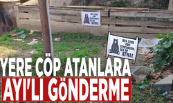 Yere çöp atanlara AYI'lı gönderme