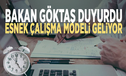 Bakan Göktaş açıkladı: Esnek çalışma modeli geliyor