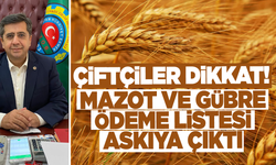 Manisa'da mazot ve gübre desteği ödeme listesi askıya çıktı!