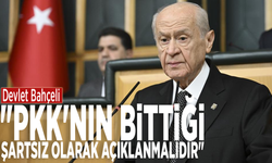 Devlet Bahçeli: "PKK'nın bittiği şartsız olarak açıklanmalıdır"