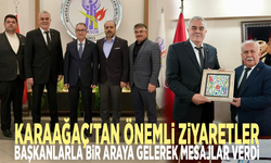 Karaağaç'tan önemli ziyaretler:  Başkanlarla bir araya gelerek mesajlar verdi