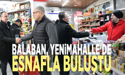 Balaban, Yenimahalle'de esnafla buluştu