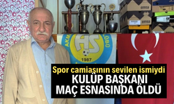 Kulüp başkanı maç esnasında öldü