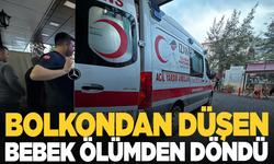 Milas'ta balkondan düşen 2 yaşındaki bebek yaralandı