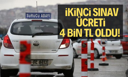 İkinci sınav ücreti 4000 TL oldu!