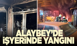 Alaybey'de iş yerinde yangın!