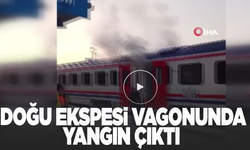 Turistik Doğu Ekspresi vagonunda çıkan yangına itfaiye müdahale etti