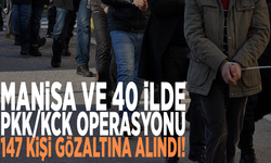 Manisa ve 40 ilde PKK/KCK operasyonu: 147 kişi gözaltına alındı!