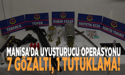 Manisa’da uyuşturucu operasyonu: 7 gözaltı, 1 tutuklama!