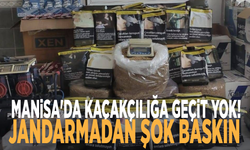 Manisa'da kaçakçılığa geçit yok! Jandarmadan şok baskın