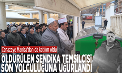Öldürülen sendika temsilcisi son yolculuğuna uğurlandı: Cenazeye Manisa'dan da katılım oldu