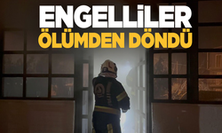 Engelli bakım merkezinde çıkan yangında korku dolu anlar yaşandı