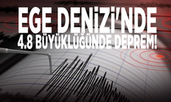Ege Denizi'nde 4.8 büyüklüğünde deprem!