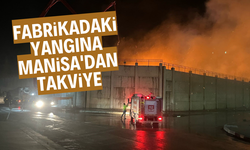 Kağıt fabrikasındaki yangına Manisa'dan takviye