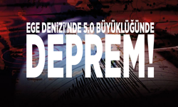 Ege Denizi'nde 5.0 büyüklüğünde deprem!