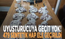 Uyuşturucuya geçit yok! 479 sentetik hap ele geçirildi