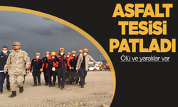 Asfalt tesisinde patlama: 1 ölü 1 yaralı