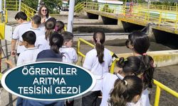 Öğrenciler arıtma tesisini inceledi