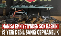Manisa Emniyeti'nden şok baskın! İş yeri değil sanki cephanelik