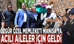 Özgür Özel memleketi Manisa’ya acılı aileler için geldi