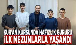 Kur’an kursunda hafızlık gururu ilk mezunlarla yaşandı