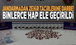 Jandarmadan zehir tacirlerine darbe! Binlerce hap ele geçirildi