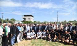 Üçpınar'da spor sahası törenle açıldı