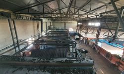 Halı dokuma fabrikasında yangın paniği!