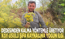 Dedesinden kalma yöntemle üretiyor: Köy usulü şifa kaynağına yoğun ilgi