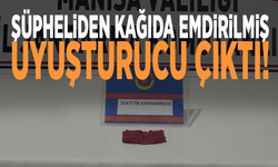 Şüpheliden kağıda emdirilmiş uyuşturucu çıktı!