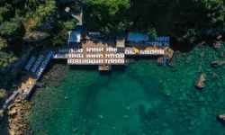 Antalya'nın falezlerinde 'mavi' gurur