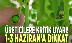 Üreticilere kritik uyarı! 1-3 Haziran’a dikkat