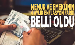 Memur ve emeklinin 4 aylık enflasyon farkı belli oldu