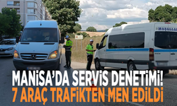 Manisa’da servis denetimi! 7 araç trafikten men edildi