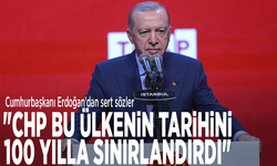 Cumhurbaşkanı Erdoğan'dan sert sözler: "CHP bu ülkenin tarihini 100 yılla sınırlandırdı"