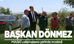 Kula Belediye Başkanı Dönmez, MASKİ'nin çalışmalarını inceledi
