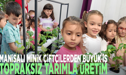 Minik çiftçilerden büyük iş: Topraksız tarımla üretim