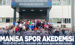 Manisa Spor Akademisi 79-80-81-82 ve 83 mezunları yıllar sonra aynı okulda buluştu