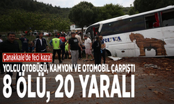 Çanakkale’de feci kaza! Yolcu otobüsü, kamyon ve otomobil çarpıştı: 8 ölü, 20 yaralı