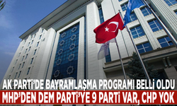 Ak Parti’de bayramlaşma programı belli oldu: MHP’den DEM Parti’ye 9 parti var, CHP yok