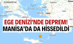 Ege Denizi'nde 6 büyüklüğünde deprem! Manisa’da da hissedildi