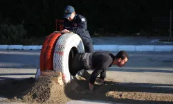 Muğla'da itfaiye adayları istihdam için ter döktü