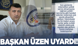 Başkan Üzen'den vatandaşlara uyarı
