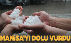 Manisa'da dolu etkili oldu
