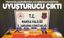 Manisa’da şüphelilerden A4 kağıdına emdirilmiş uyuşturucu çıktı