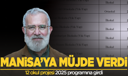 Manisa'ya müjde: 12 okul projesi 2025 programına girdi